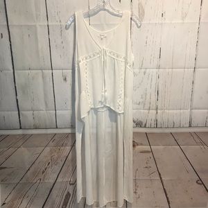 Honey Belle hi/low vest. Sz L.